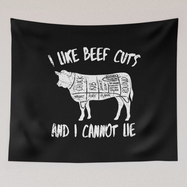 Item preview, I like beef cuts and I cannot lie designed and sold by Captain Mood.