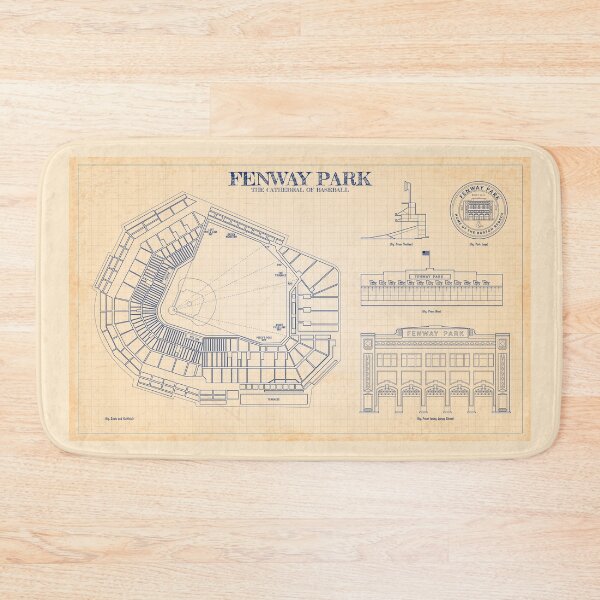 Item preview, Fenway Park. The Cathedral of Baseball (Old Blue Grid) designed and sold by BGALAXY.