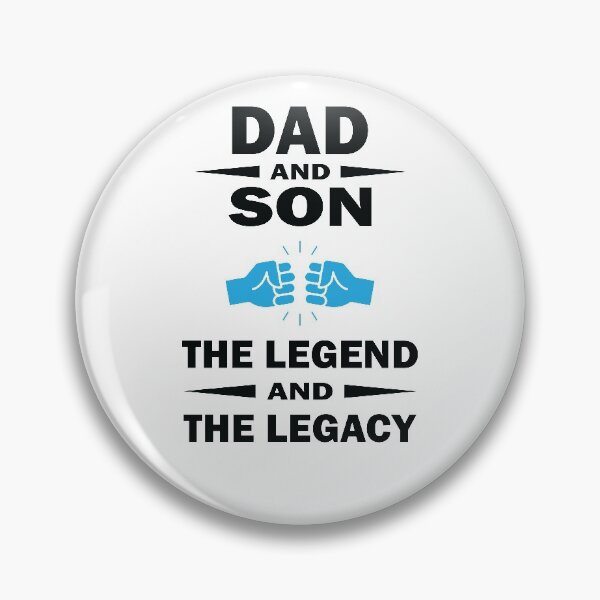 Item preview, DAD AND SON THE LEGEND AND THE LEGACY Funny Father's Day designed and sold by thehafdesigner.