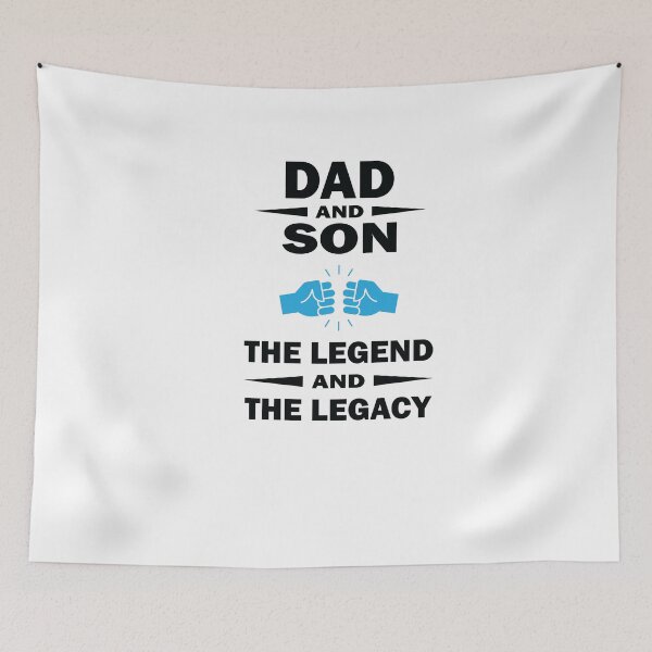 Item preview, DAD AND SON THE LEGEND AND THE LEGACY Funny Father's Day designed and sold by thehafdesigner.