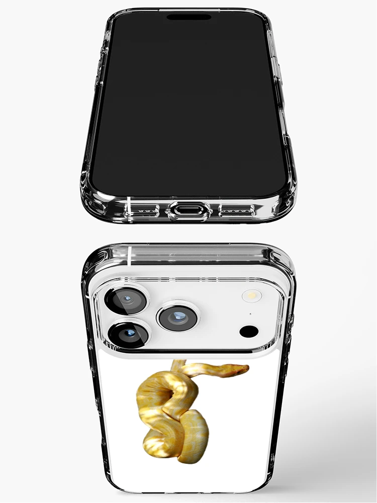 Thumbnail 3 of 5, iPhone Case, Yellow Python designed and sold by kmatm.
