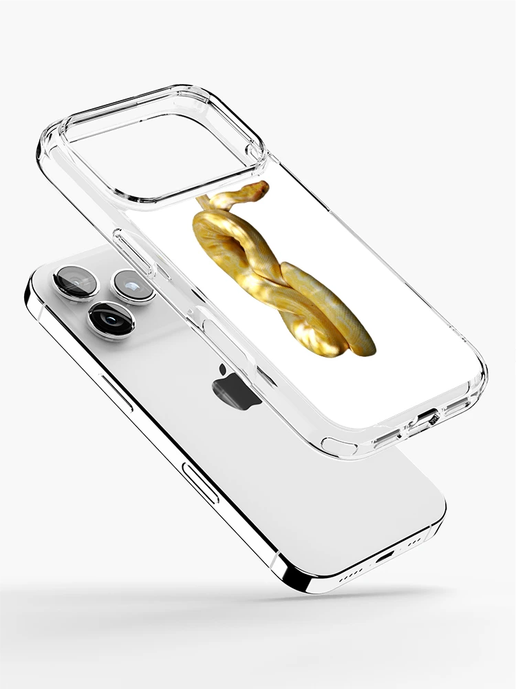 Thumbnail 2 of 5, iPhone Case, Yellow Python designed and sold by kmatm.