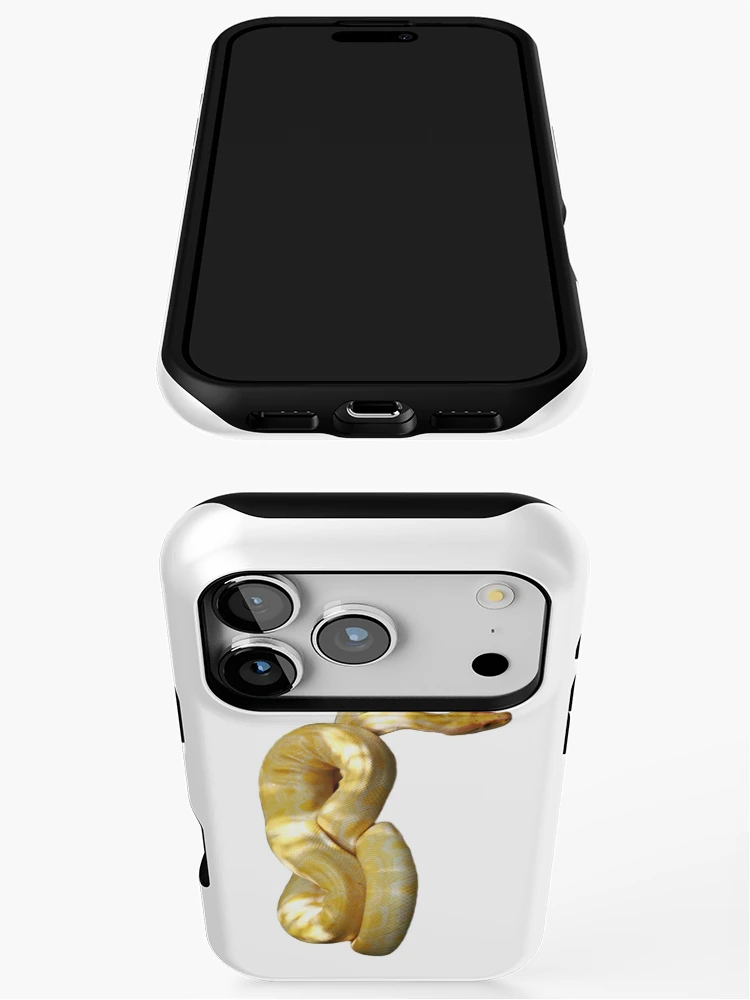 Thumbnail 3 of 4, iPhone Case, Yellow Python designed and sold by kmatm.