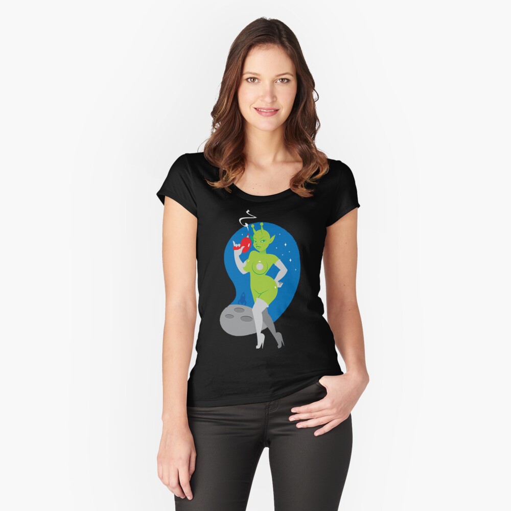 Item preview, Fitted Scoop T-Shirt designed and sold by penandkink.