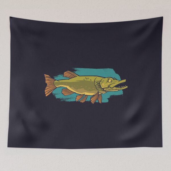 Item preview, Pike fish, fishing, fishing designed and sold by DerSenat.
