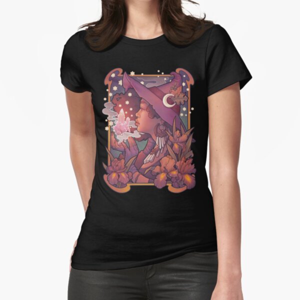 CRYSTAL WITCH Fitted T-Shirt