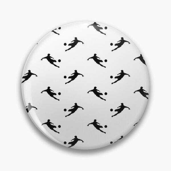 Item preview, Footballer Silhouette Repeat Pattern ( black ) designed and sold by Adam Regester.