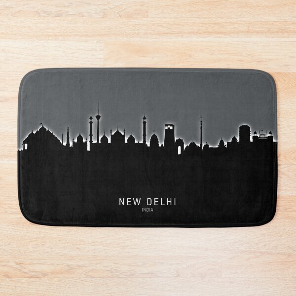 Item preview, New Delhi India Skyline designed and sold by ArtPrints.