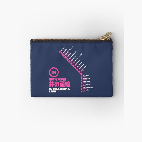 Item preview, Tokyo Inokashira Line Train Station List Map Navy designed and sold by VoodooCircus.