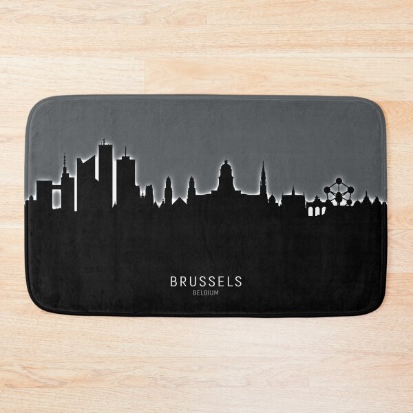 Item preview, Brussels Belgium Skyline designed and sold by ArtPrints.