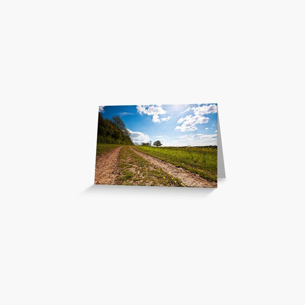 Blue Skies Return Greeting Card