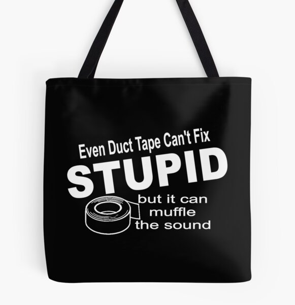 Large black tote bag with Tape logo