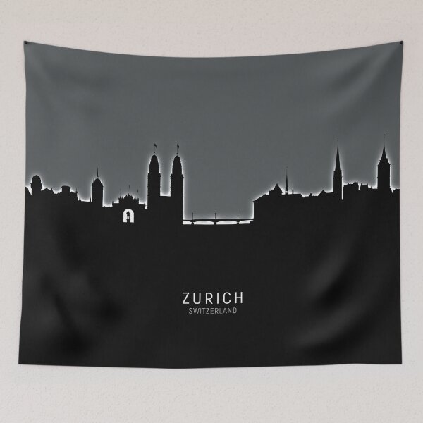 Item preview, Zurich Switzerland Skyline designed and sold by ArtPrints.