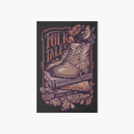 Item preview, FOLK TALES - Purple and orange designed and sold by medusadollmaker.
