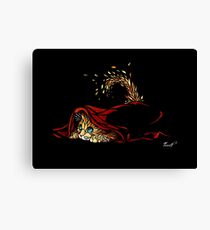 Kitten playing Canvas Print