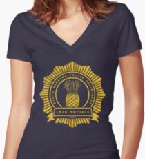 Pineapple Brigade Women's Fitted V-Neck T-Shirt