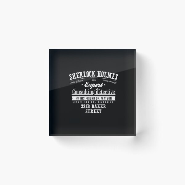 Sherlock Holmes - motif Acrylic Block