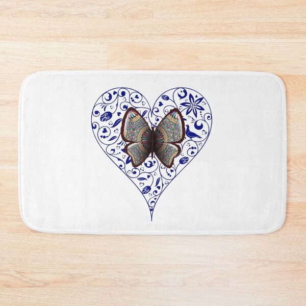 Item preview, Heart butterfly with mandala design colors designed and sold by corner-shop.