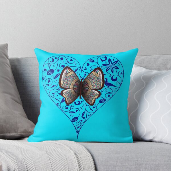 Item preview, Heart butterfly with mandala design colors designed and sold by corner-shop.