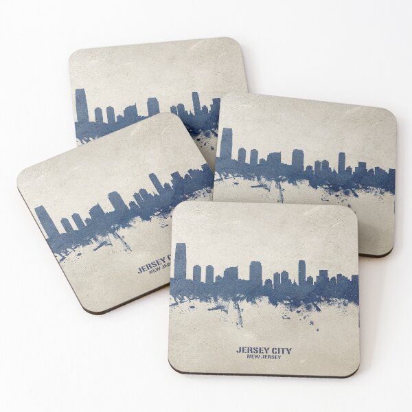Artikelvorschau, Jersey City New Jersey Skyline entworfen und verkauft von ArtPrints.