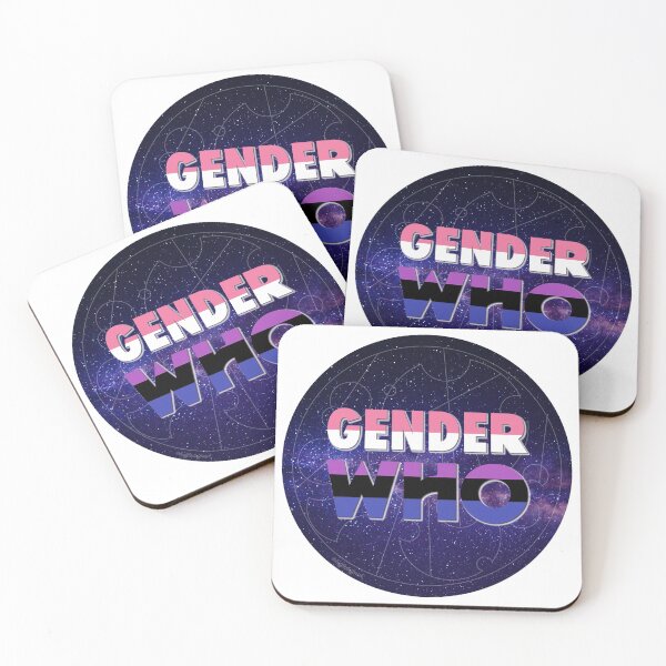 Item preview, Gender Who - Genderfluid (blue) designed and sold by gallifreystede.