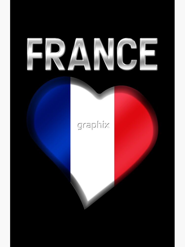 I Love France French Flag Heart' Sticker | Spreadshirt