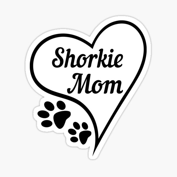 Shorkie Dog Mom Gifts Cute Sticker