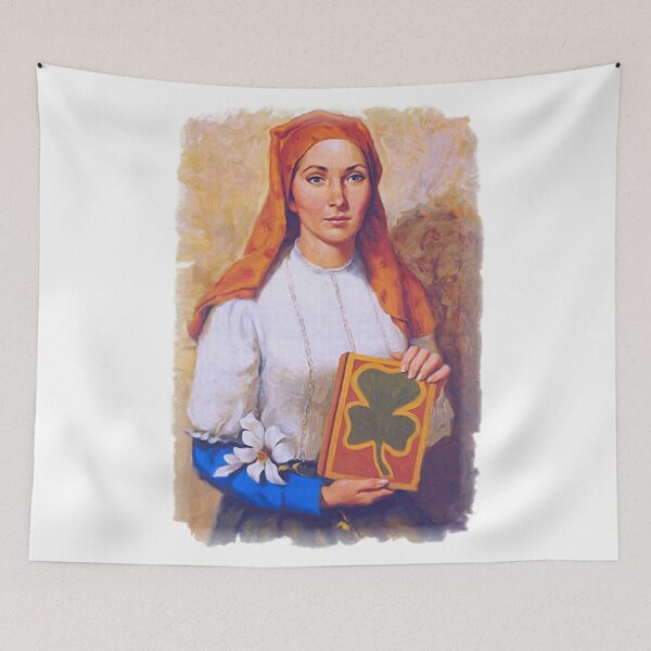 Item preview, Saint Dymphna Painting designed and sold by Beltschazar.