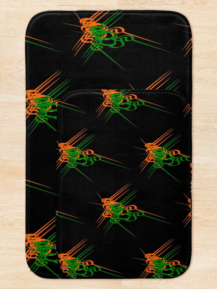 Alternate view of Cluster of clefs - - repeating a detail makes a pattern Bath Mat