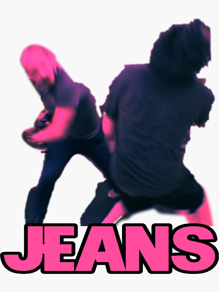 "Jeans " Sticker for Sale by amateurdominata Redbubble
