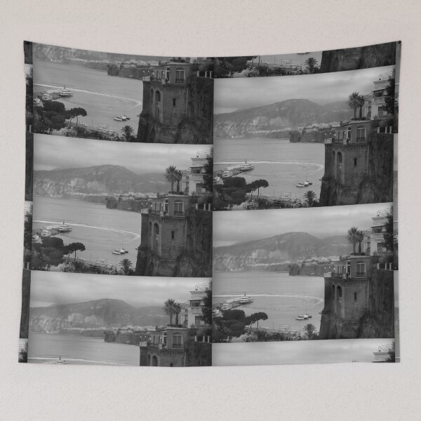 Item preview, Mist on the Amalfi Coast Italy ~ Black/White designed and sold by Lucinda Walter.
