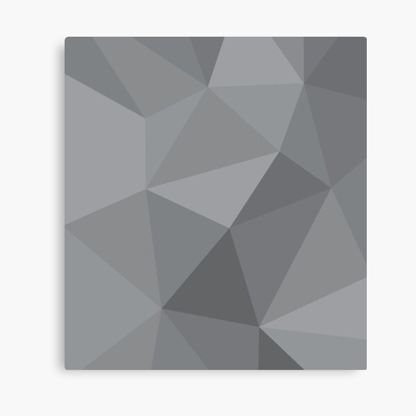 gray low poly Canvas Print