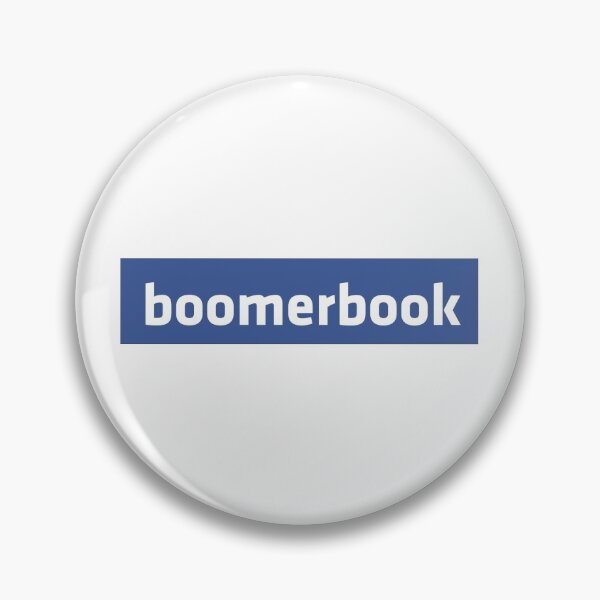 Item preview, BoomerBook - facebook logo parody designed and sold by Brookerino.