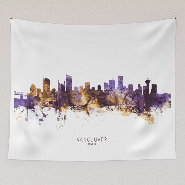 Artikelvorschau, Vancouver Canada Skyline entworfen und verkauft von ArtPrints.