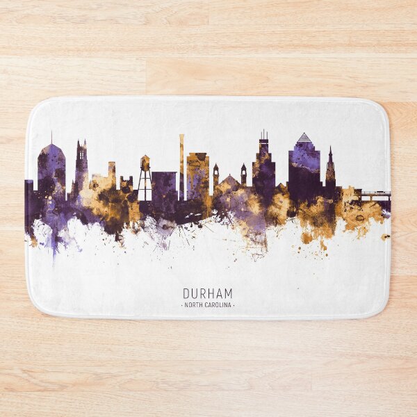 Item preview, Durham North Carolina Skyline designed and sold by ArtPrints.