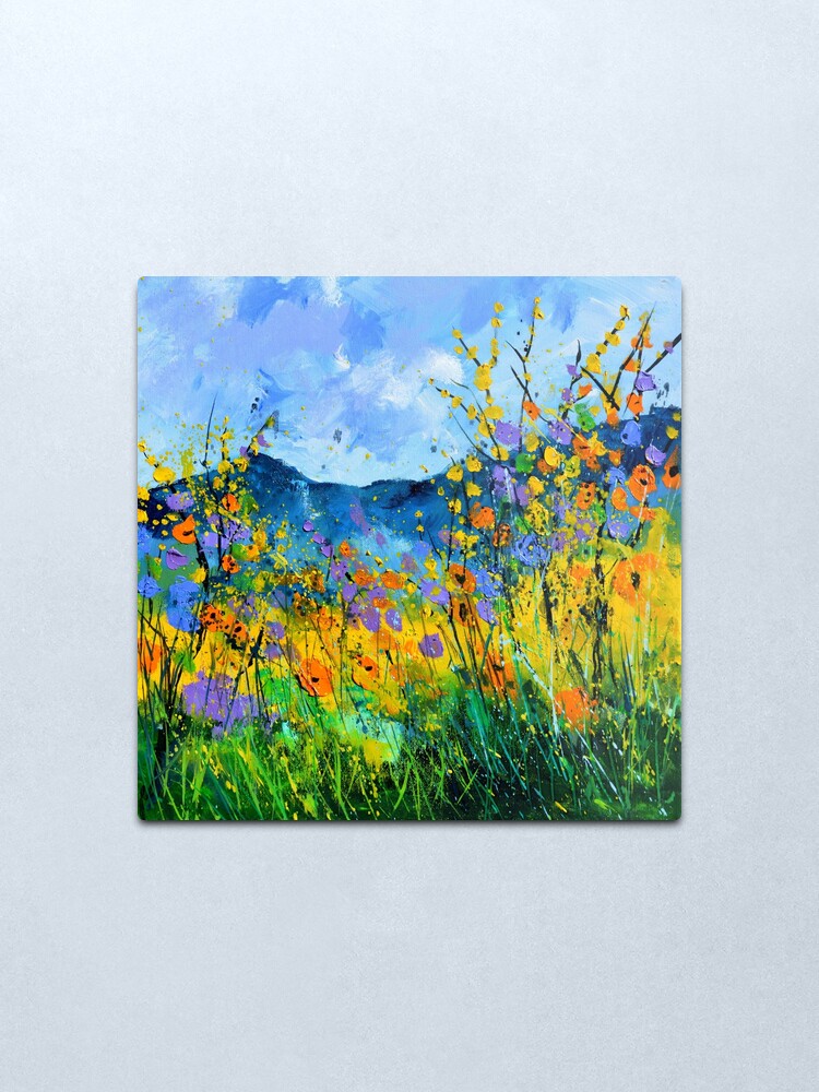 Alternate view of Summer flowers Metal Print