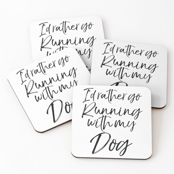 Item preview, I'd Rather Go Running with My Dog Funny Runner Dog Quote designed and sold by TNDesignStudio.
