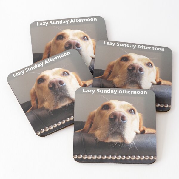 Item preview, Lazy Sunday Afternoon, dog image. designed and sold by Bagsyrose.