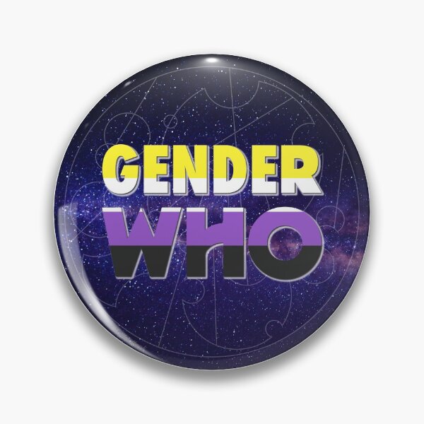 Item preview, Gender Who - Non-Binary (blue) designed and sold by gallifreystede.