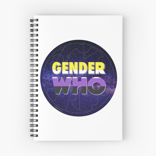 Item preview, Gender Who - Non-Binary (blue) designed and sold by gallifreystede.