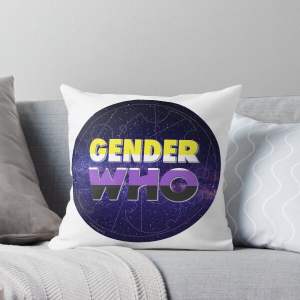 Item preview, Gender Who - Non-Binary (blue) designed and sold by gallifreystede.