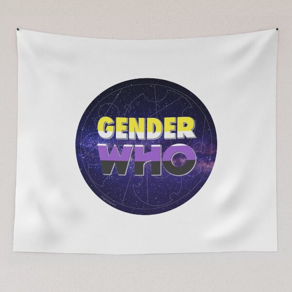 Item preview, Gender Who - Non-Binary (blue) designed and sold by gallifreystede.