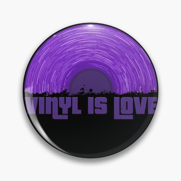 Item preview, Purple Vinyl is love (black) designed and sold by animinimal.