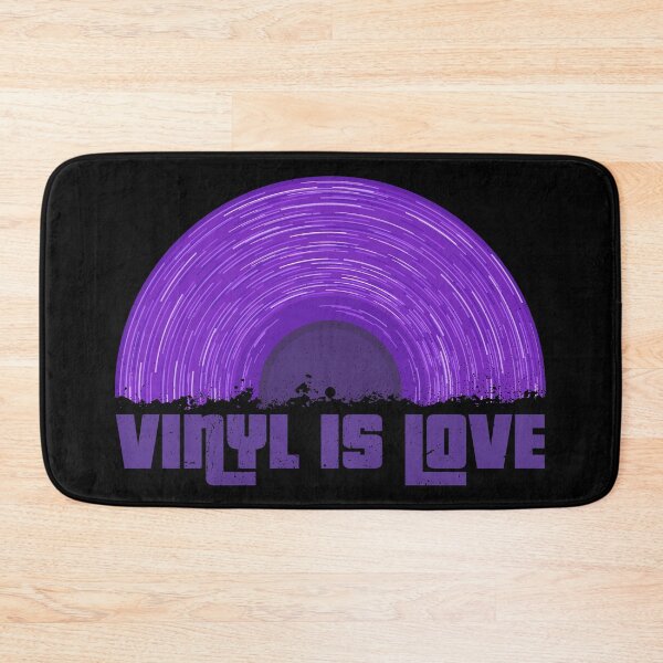 Item preview, Purple Vinyl is love (black) designed and sold by animinimal.