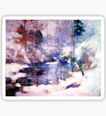 Snow in the forest Sticker