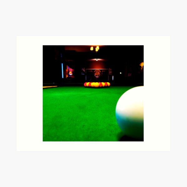 Playing pool Art Print
