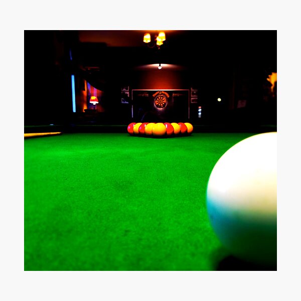 Playing pool Photographic Print