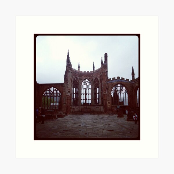Coventry Old Cathedral Art Print