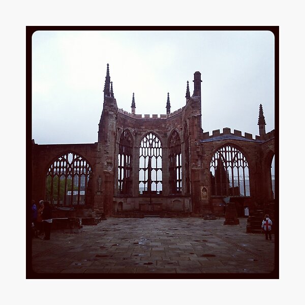 Coventry Old Cathedral Photographic Print