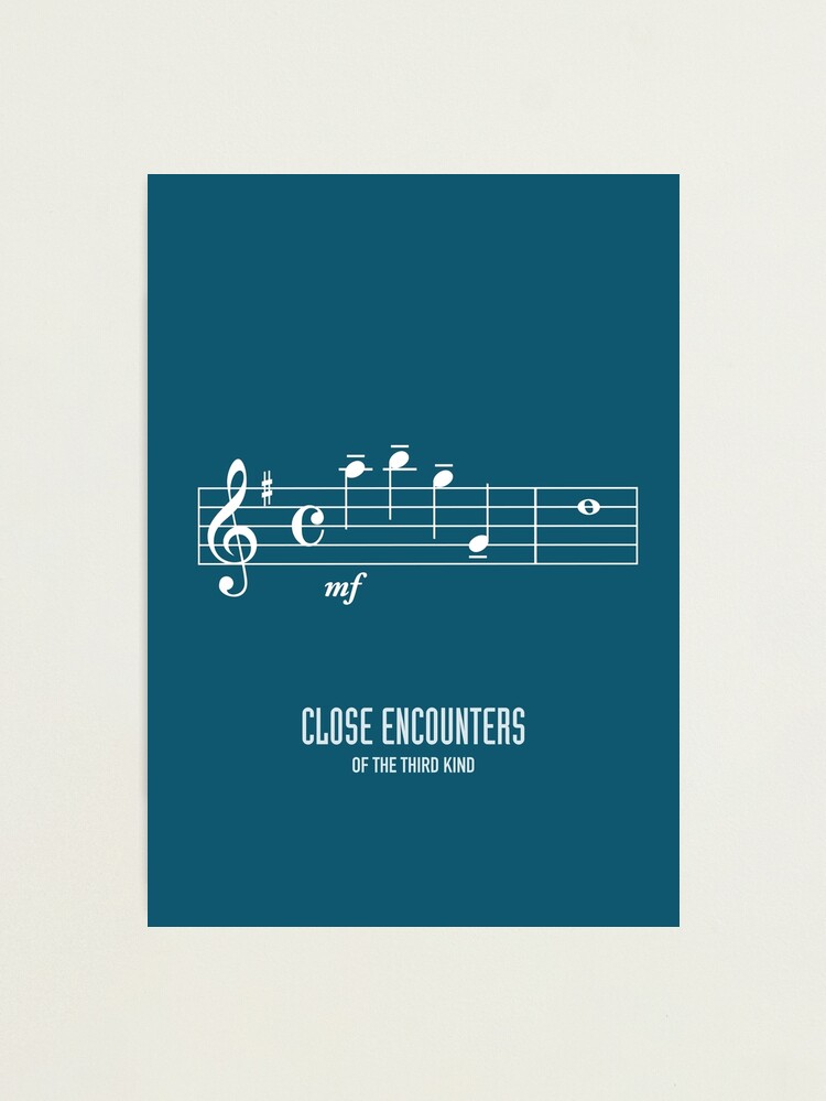 Alternate view of Close Encounters of the Third Kind - Alternative Movie Poster Photographic Print